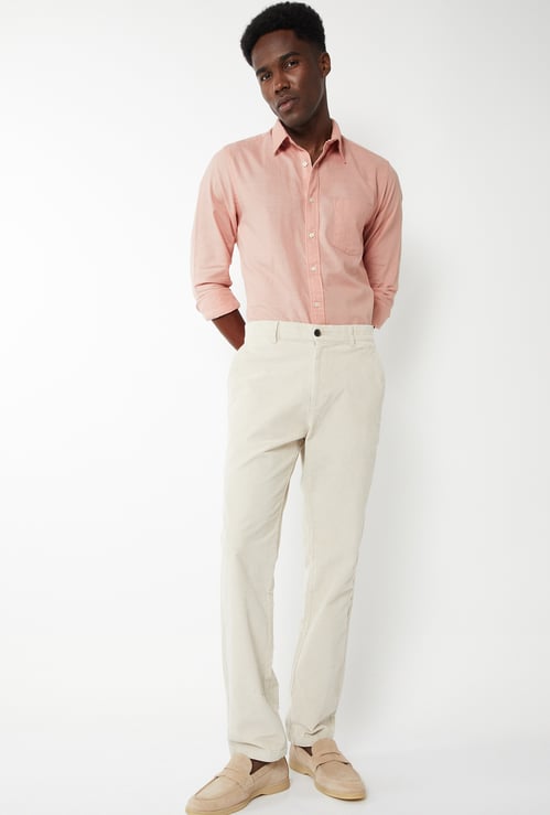 Men Solid Slim Fit Shirt