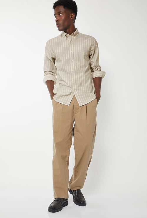 Men Striped Slim Fit Shirt