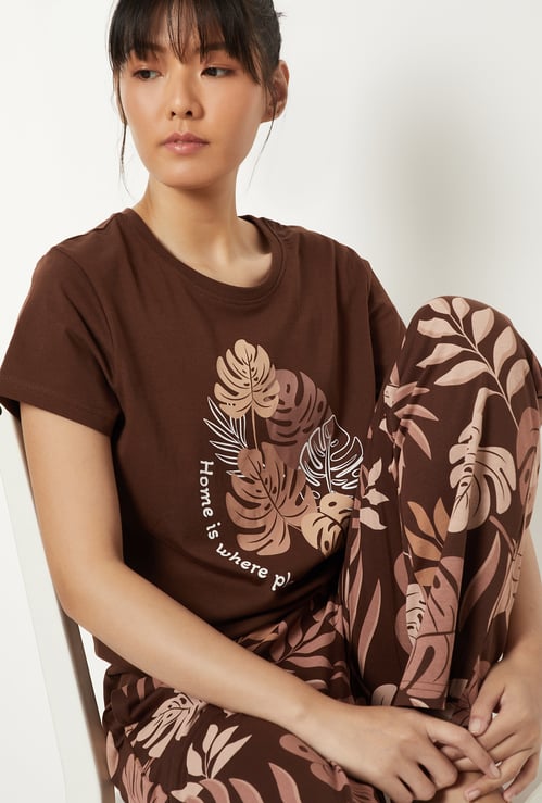 Women Printed PJ Set