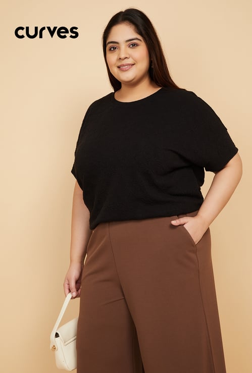 Women Solid Textured Top