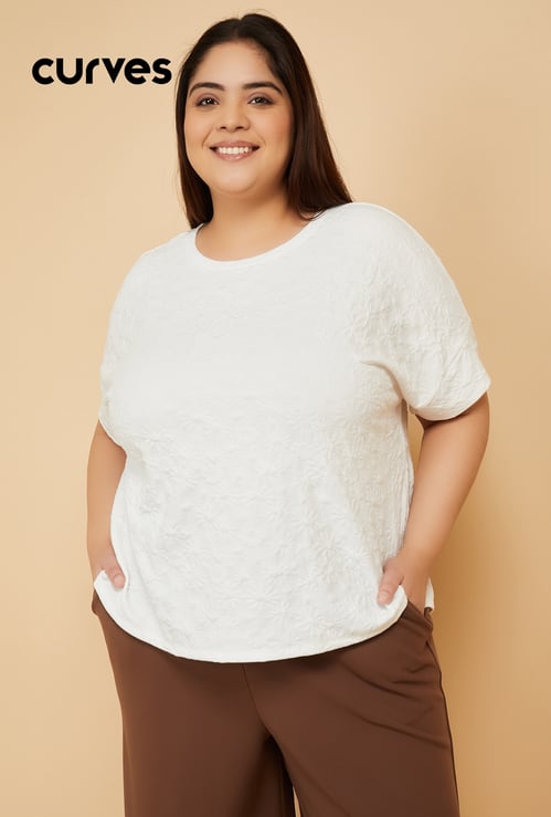 Women Solid Textured Top