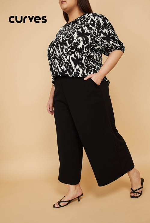 Women Solid Loose Fit Trousers