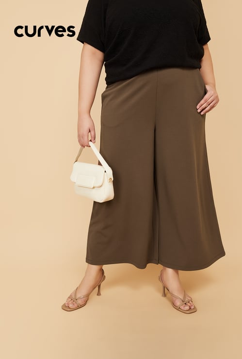 Women Solid Loose Fit Trousers