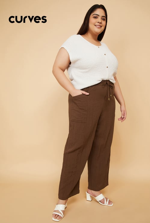 Women Solid Trousers