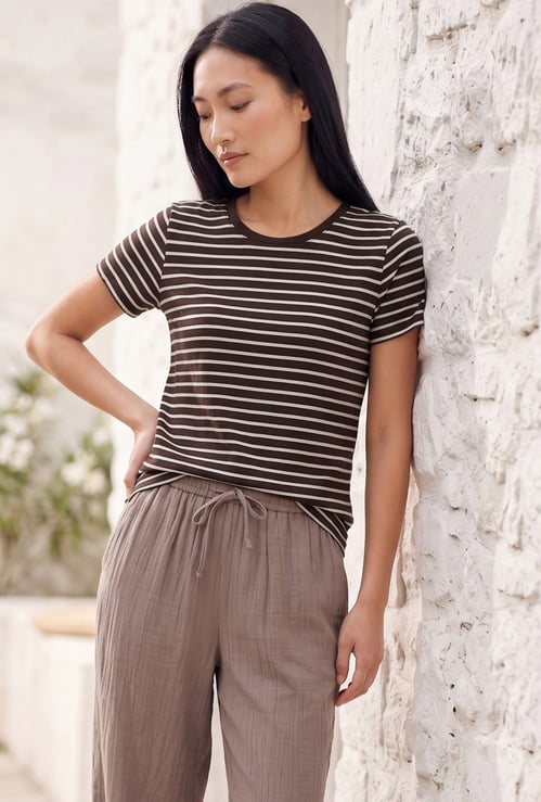 Women Striped T-shirt