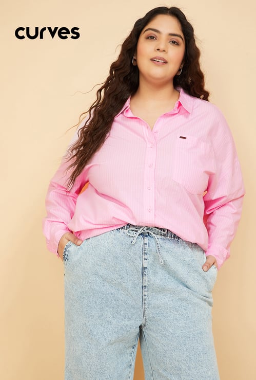 Women Striped Regular Fit Shirt