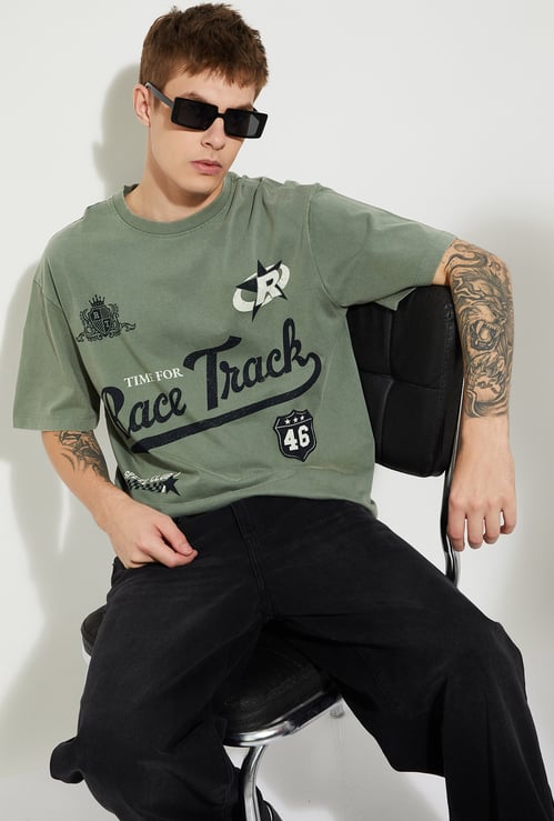 URB_N Men Printed Oversized T-shirt