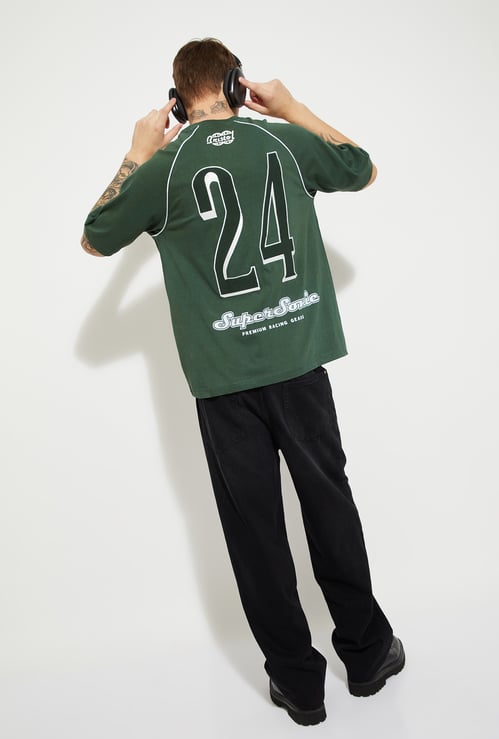 URB_N Men Printed Oversized T-shirt