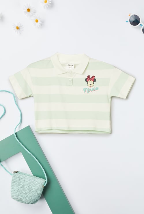 Girls Minnie Mouse Polo T-shirt