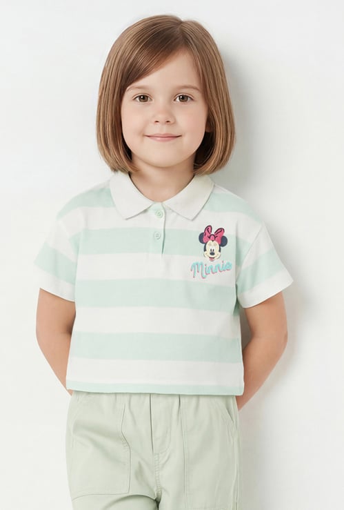 Girls Minnie Mouse Polo T-shirt