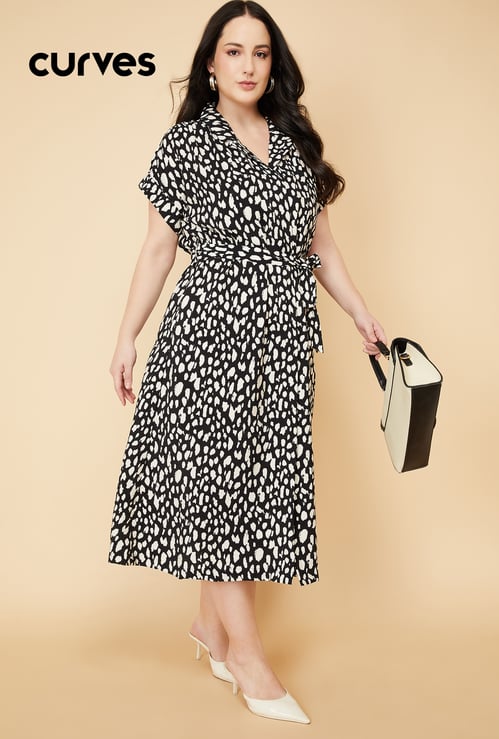 Women Printed Midi Dress