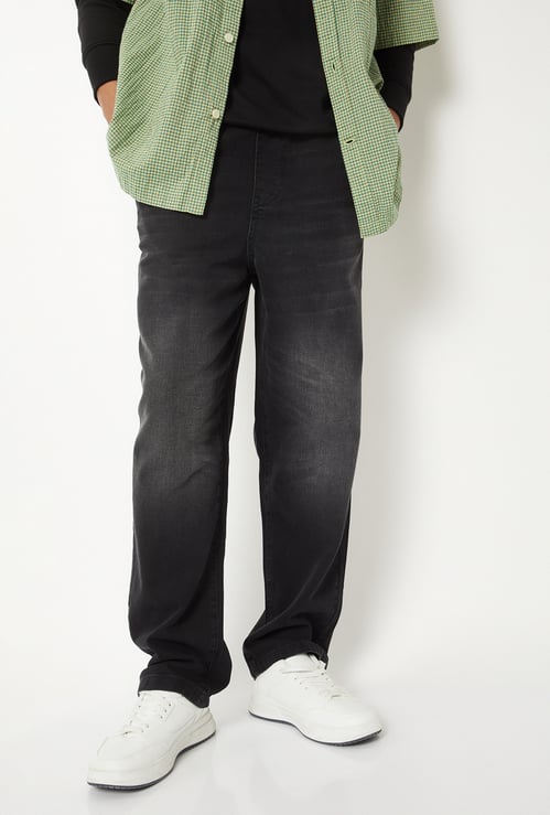 Men Washed Comfort Fit Jeans