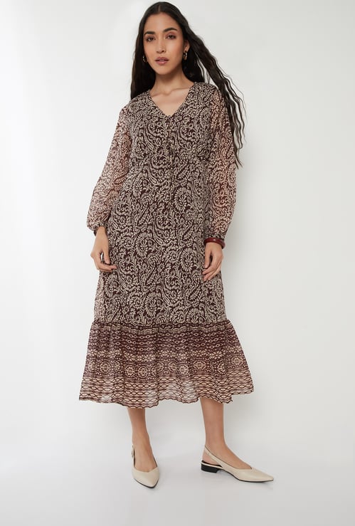 Women Printed A-line Dress