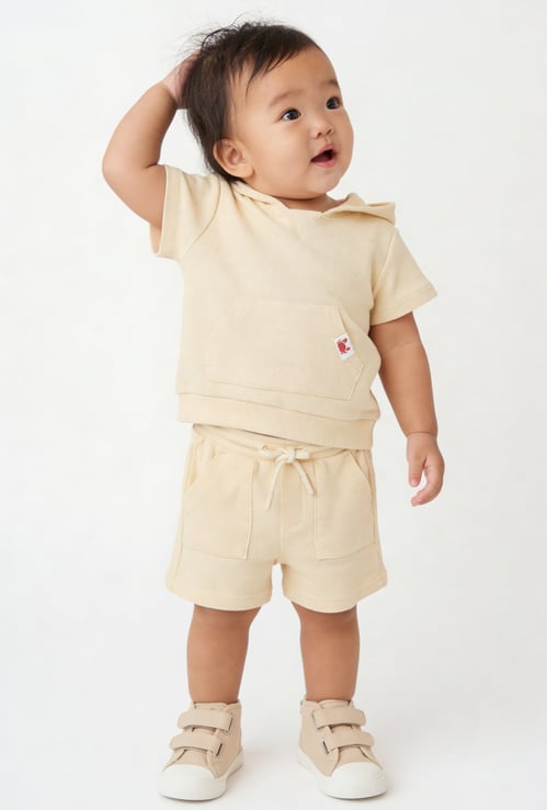 Boys Knit Shorts Set
