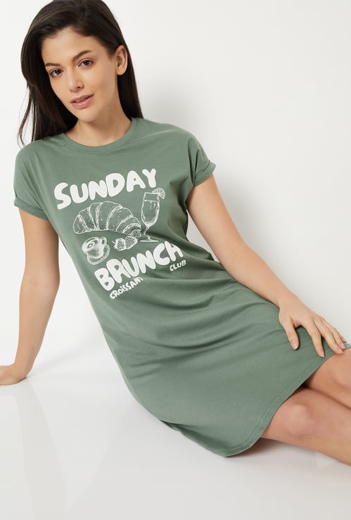 Women Printed Nightdress