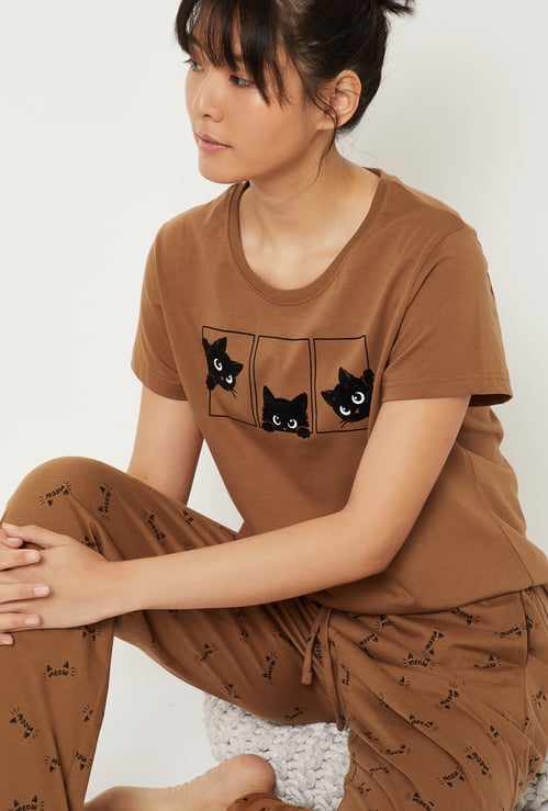 Women Printed PJ Set