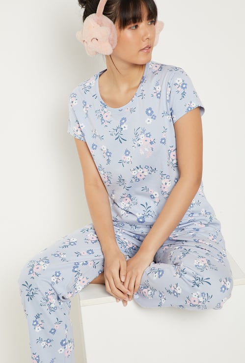 Women Printed PJ Set