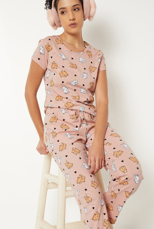 Women Printed PJ Set