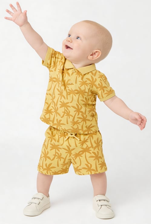 Boys Printed Shorts Set