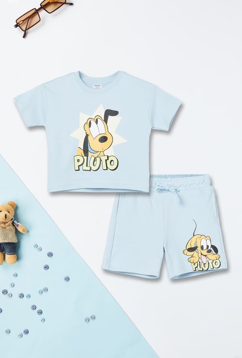 Boys Pluto Printed Shorts Set