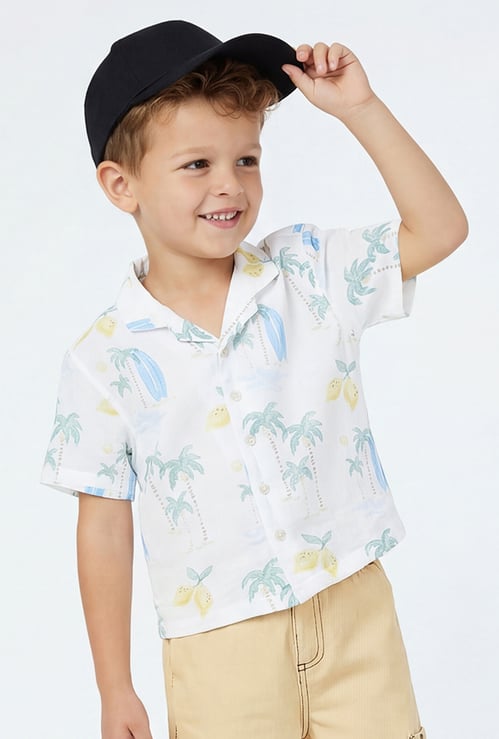 Boys Printed Resort Shirt