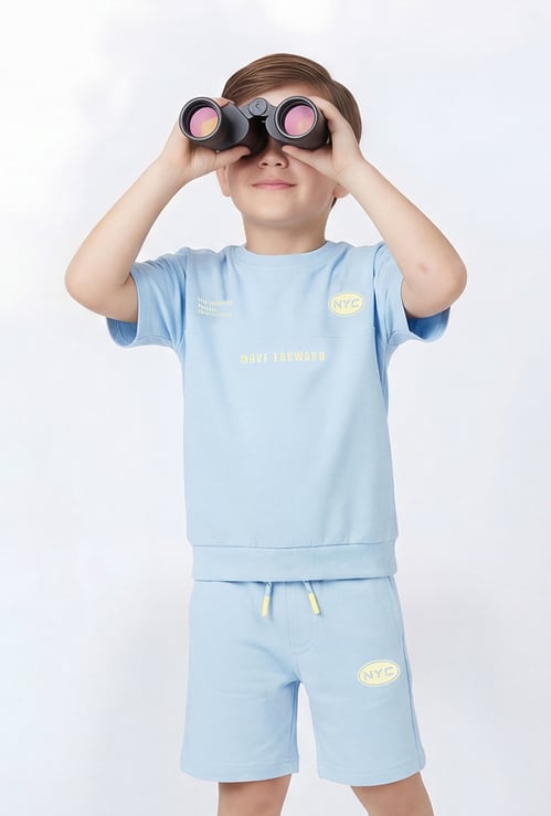 Boys Printed Shorts Set