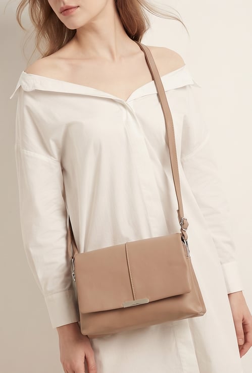 Women Solid Sling Bag