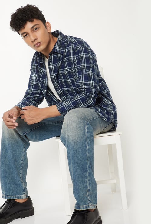 Men Checked Regular Fit Shirt