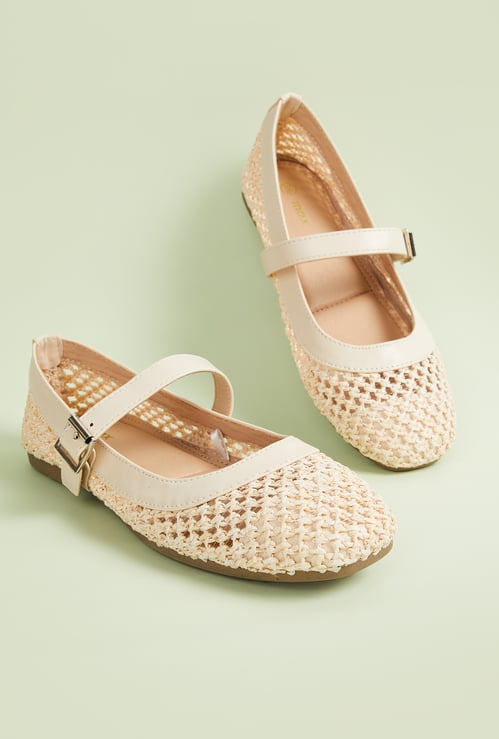 Women Knit Mary Janes