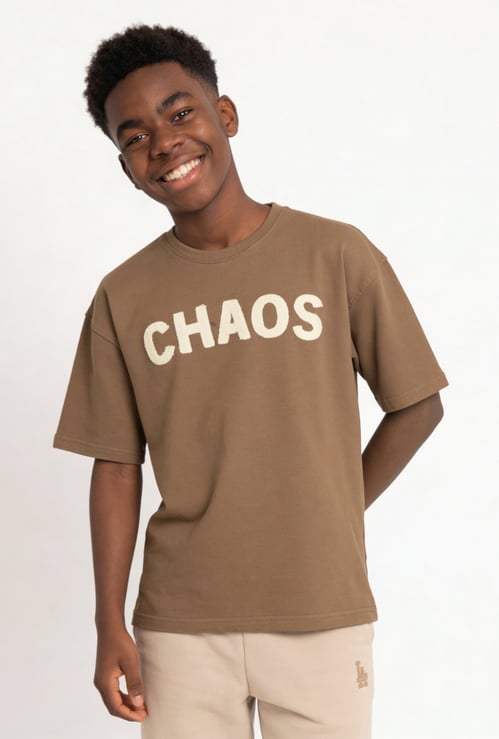 Boys Applique Oversized T-shirt