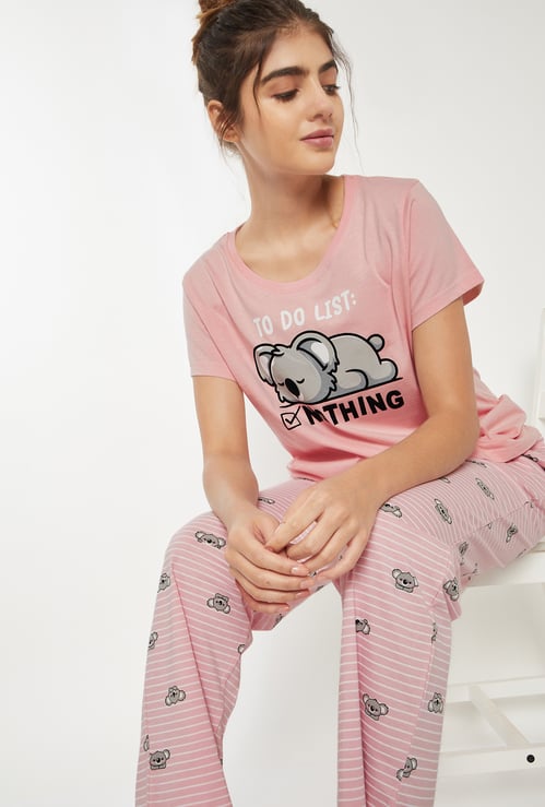 Women Printed PJ Set