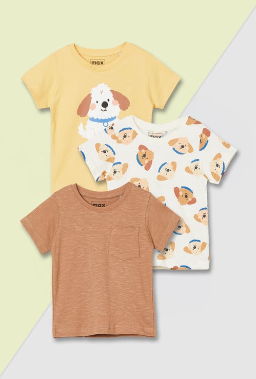 Boys Assorted T-shirts - Pack of 3