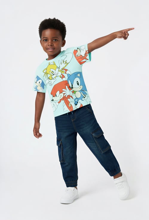 Boys Sonic the Hedgehog Print T-shirt
