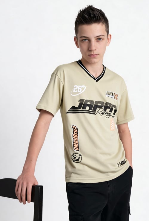 Boys Oversized Printed T-shirt