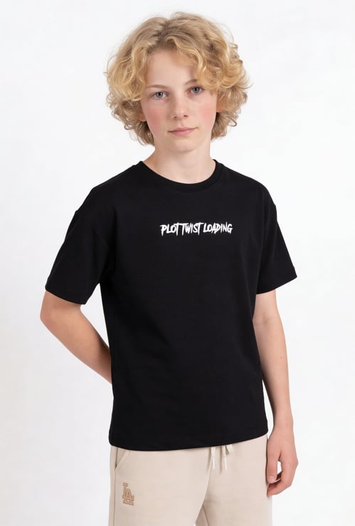 Boys Printed Oversized T-shirt