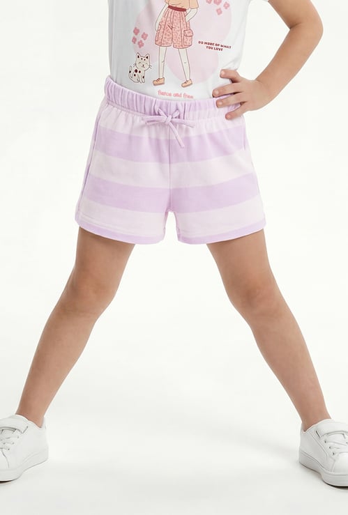 Girls Striped Shorts