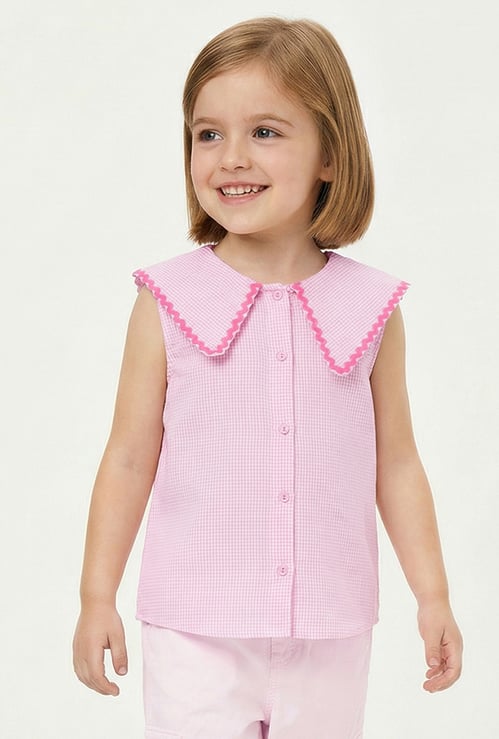 Girls Checked Top