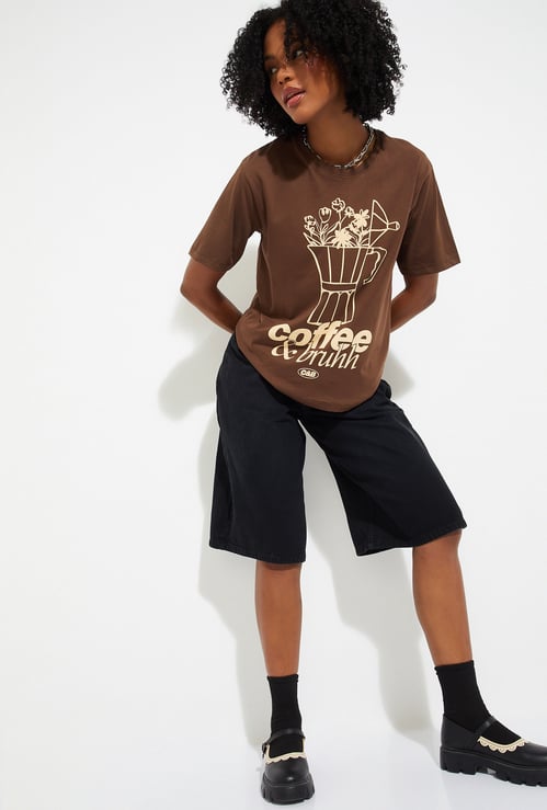 URB_N Women Printed Relaxed Fit T-shirt