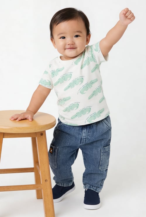 Boys Washed Slim Fit Jeans