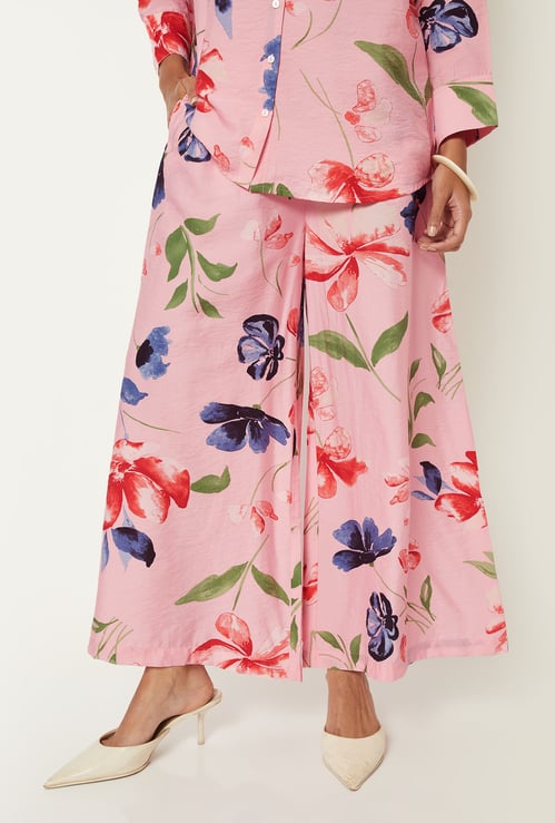 Women Floral Print Palazzos