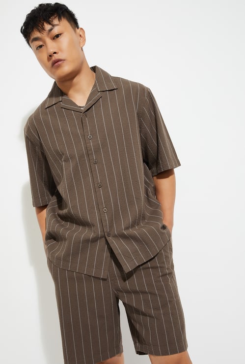 URB_N Men Striped Resort Shirt