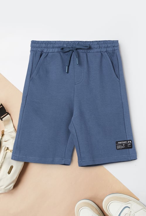 Boys Textured Shorts