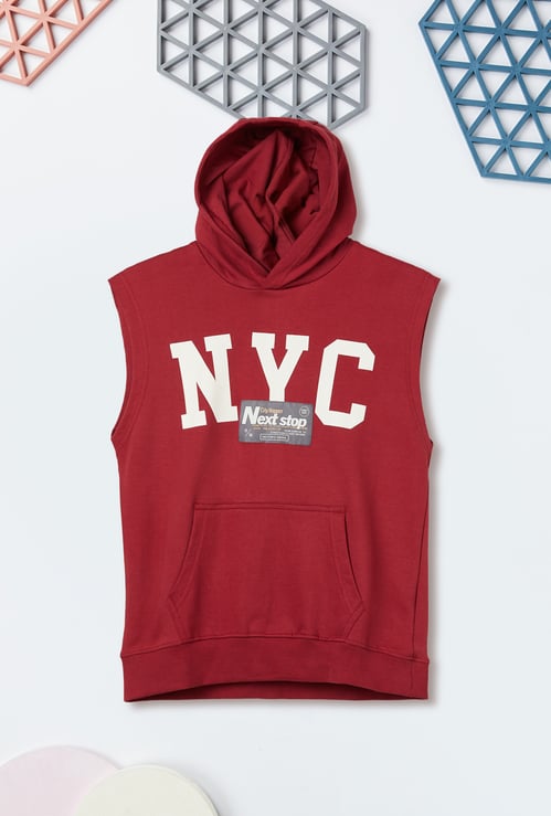 Boys Printed Hooded T-shirt