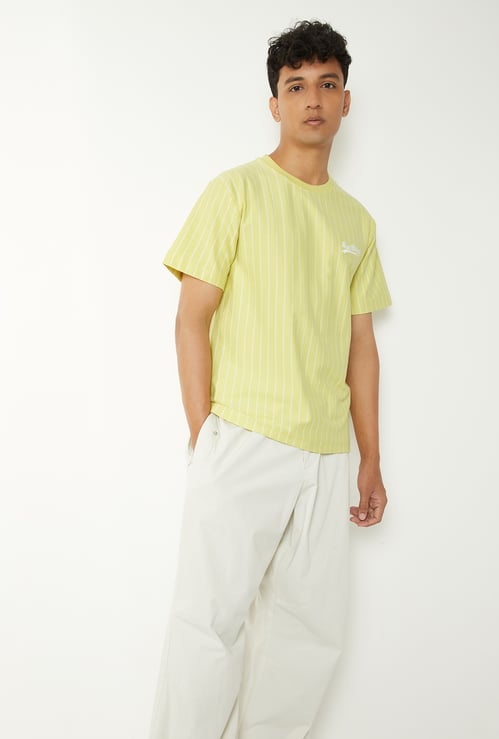 Men Striped Athleisure T-shirt