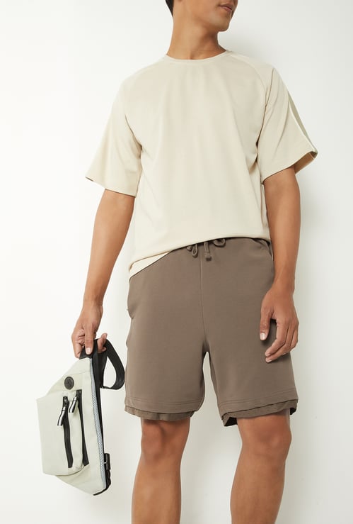 Men Knit Sports Shorts