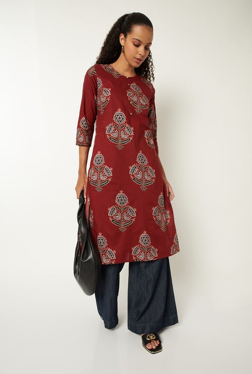 Women Printed Straight Kurta