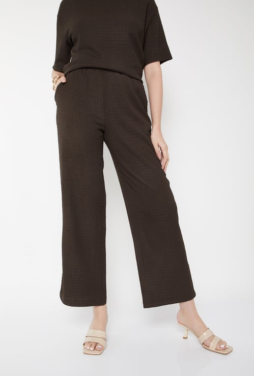 Women Textured Trousers