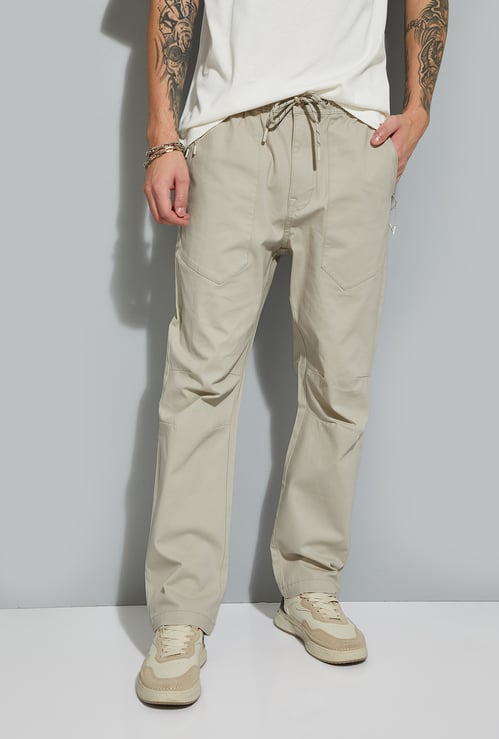 URB_N Men Solid Trousers