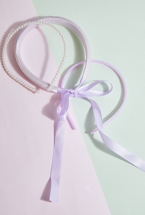 Girls Printed Head Bands - Pack of 3
