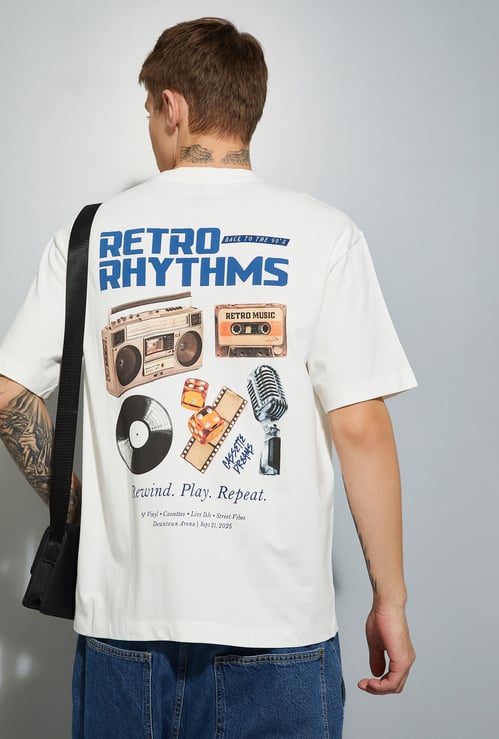 URB_N Men Printed Oversized T-shirt